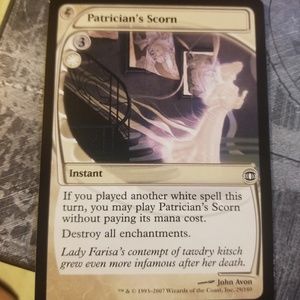 Patricians scorn future sight magic card